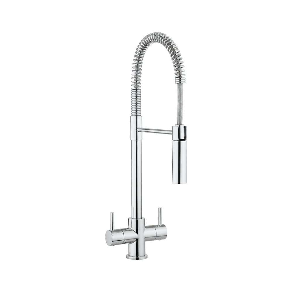 Crosswater Kitchen Tap Crosswater Cook Dual Control Kitchen Mixer Tap with Flexi Spray