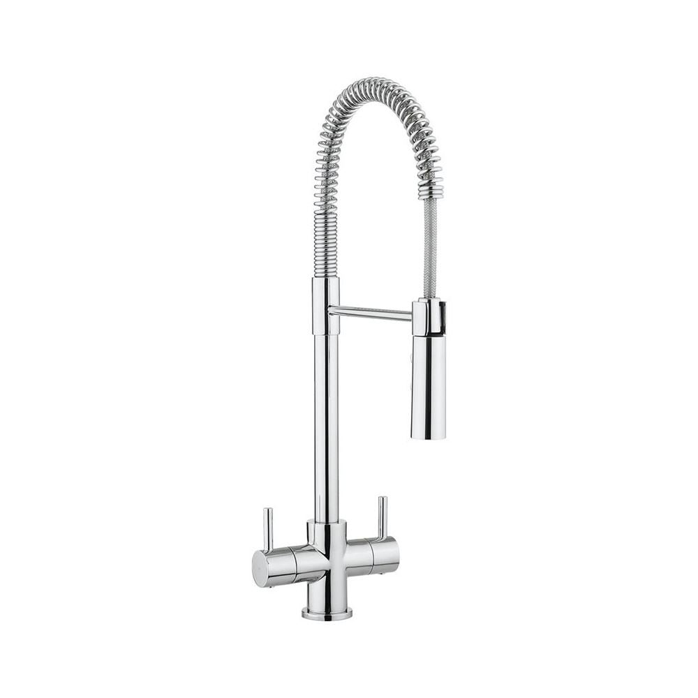 Crosswater Cook Dual Control Kitchen Mixer Tap with Flexi Spray