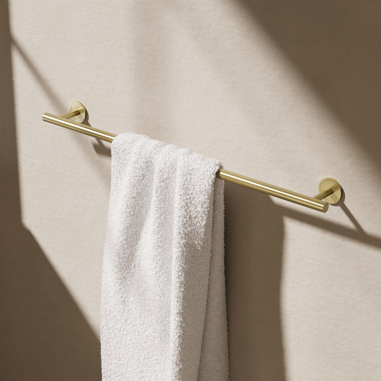 Crosswater Towel Rails and Rings Stainless Brushed Brass Effect Crosswater 3ONE6 Towel Rail