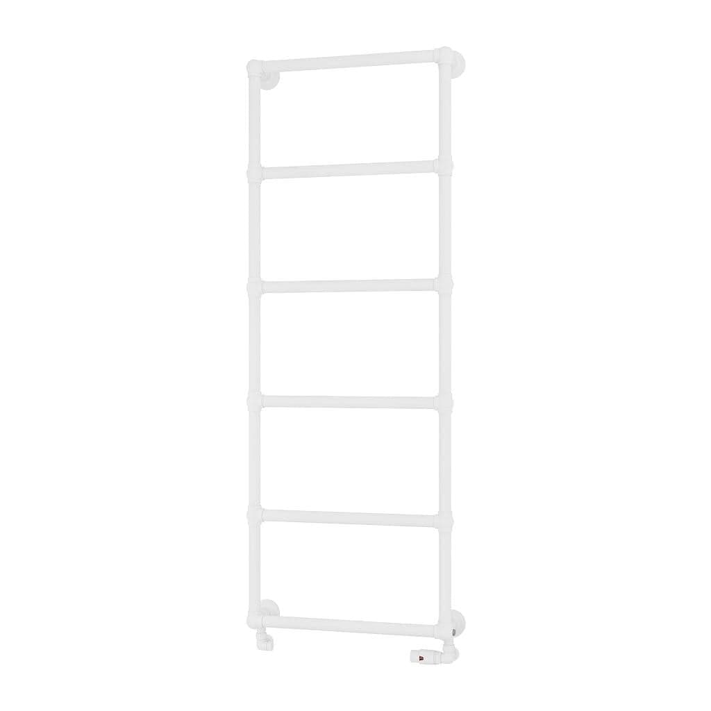 Eastbrook Traditional Towel Rail 1550 x 600 / Dual Fuel Eastbrook Stour Vertical Traditional Heated Towel Rail in Matt White