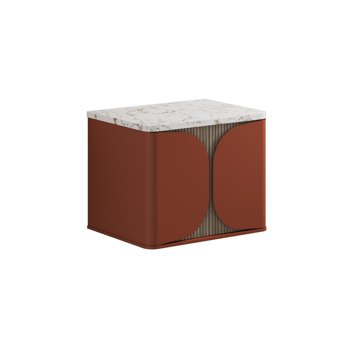 Crosswater Tambour Wall Mounted 600mm One Drawer Vanity Unit with Basin or Worktop