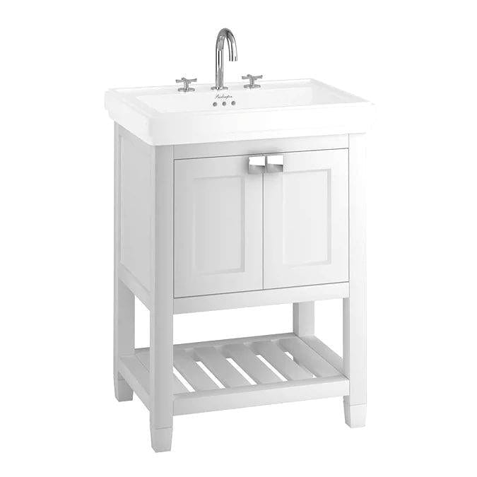 Burlington Floor Standing Vanity Unit Burlington Riviera Floor Standing 650mm Vanity Unit with Square Basin
