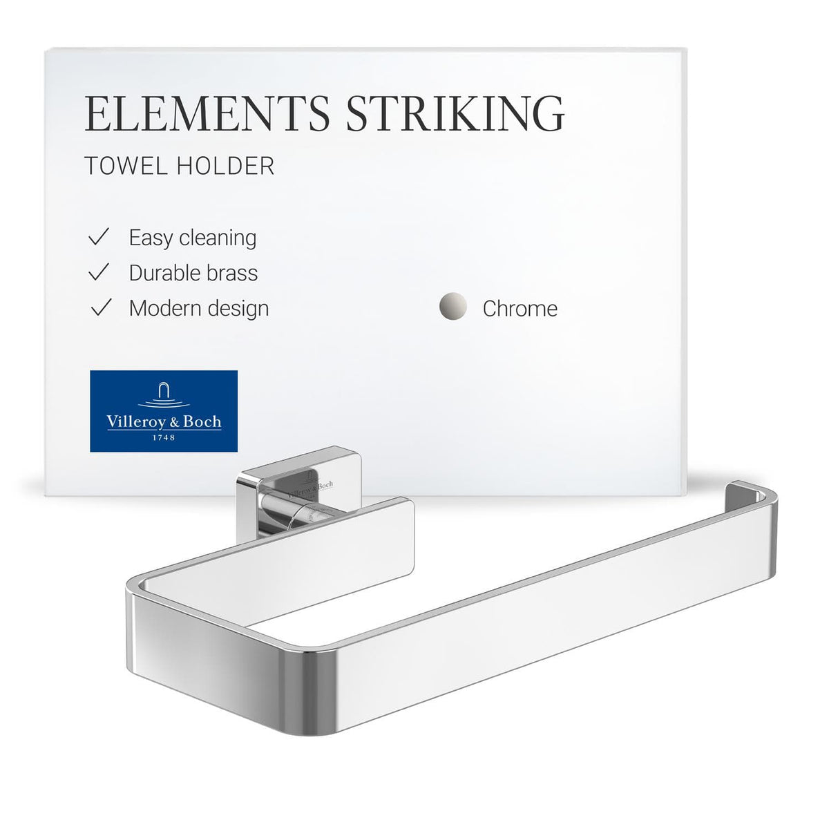 Villeroy & Boch Towel Rails and Rings Villeroy & Boch Elements - Striking Towel Rail