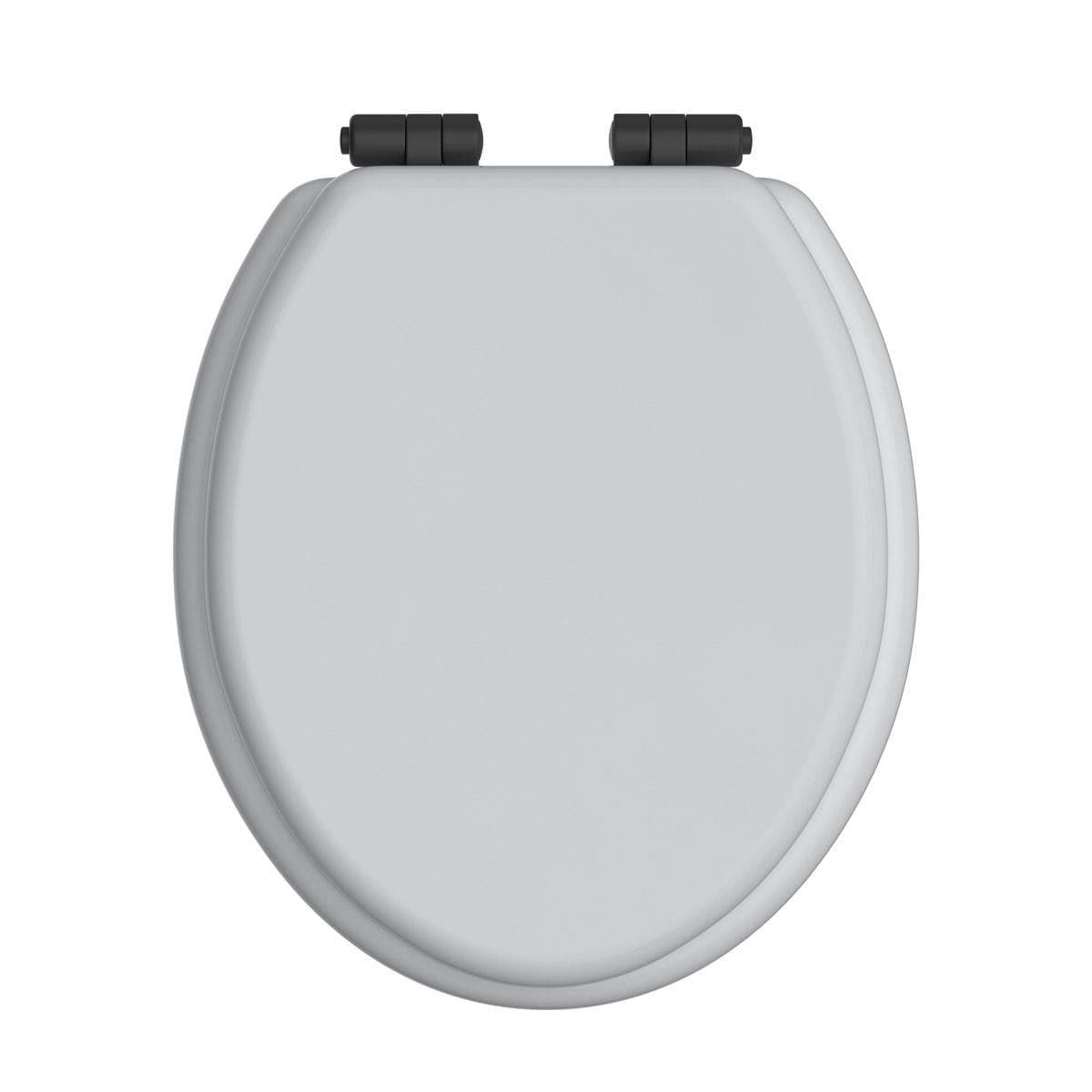 Heritage Toilet Seat White Gloss / Black Heritage Soft Close Wooden Toilet Seat