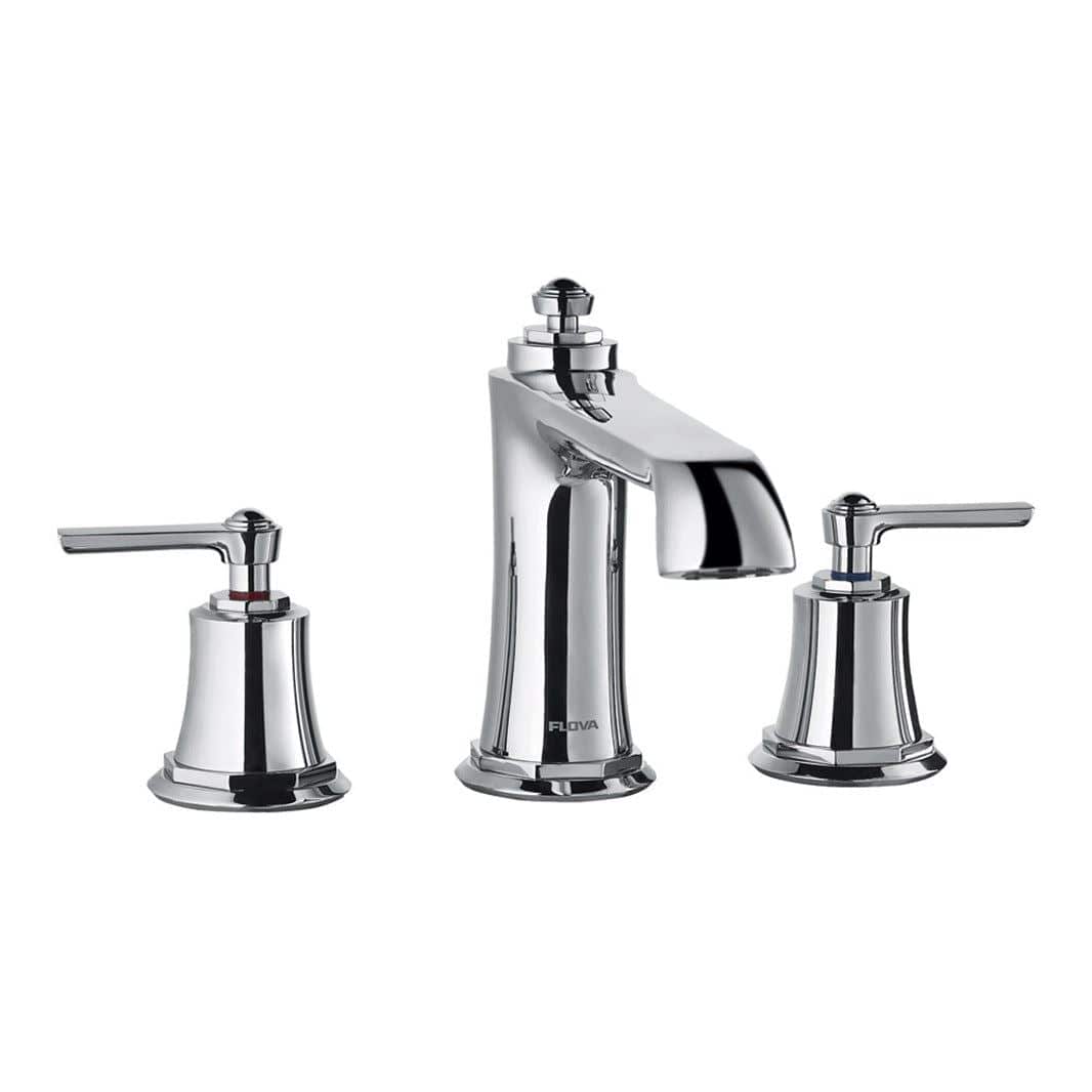 Flova Bath Filler Tap Flova Liberty 3 Hole Bath Filler Tap in Chrome