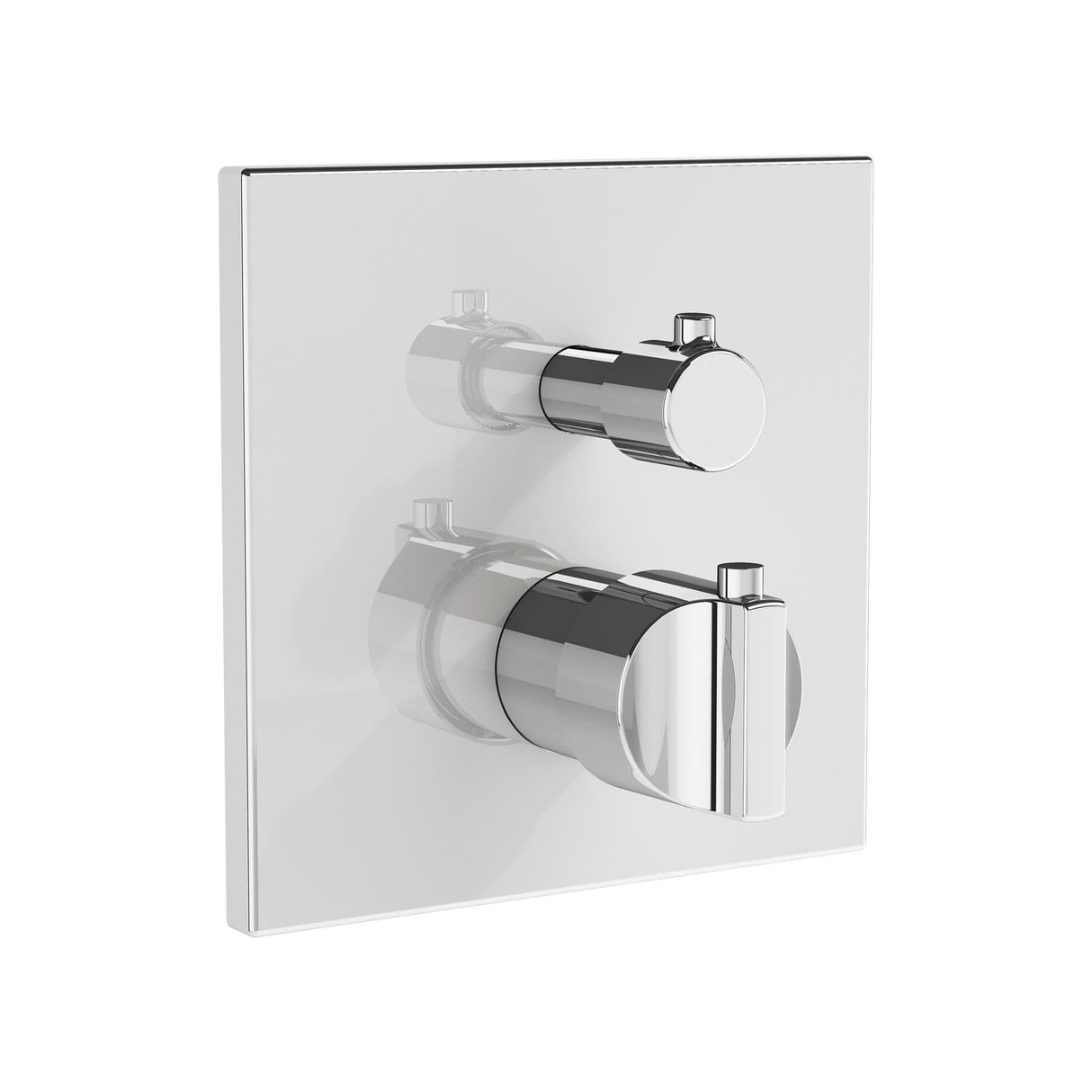 VitrA Concealed Shower Valve Chrome VitrA Suit Thermostatic 2-Way Bath and Shower Mixer Control Plate