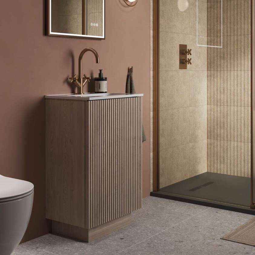 Crosswater Floor Standing Vanity Unit Crosswater Limit 600mm Floorstanding Vanity Unit with Basin