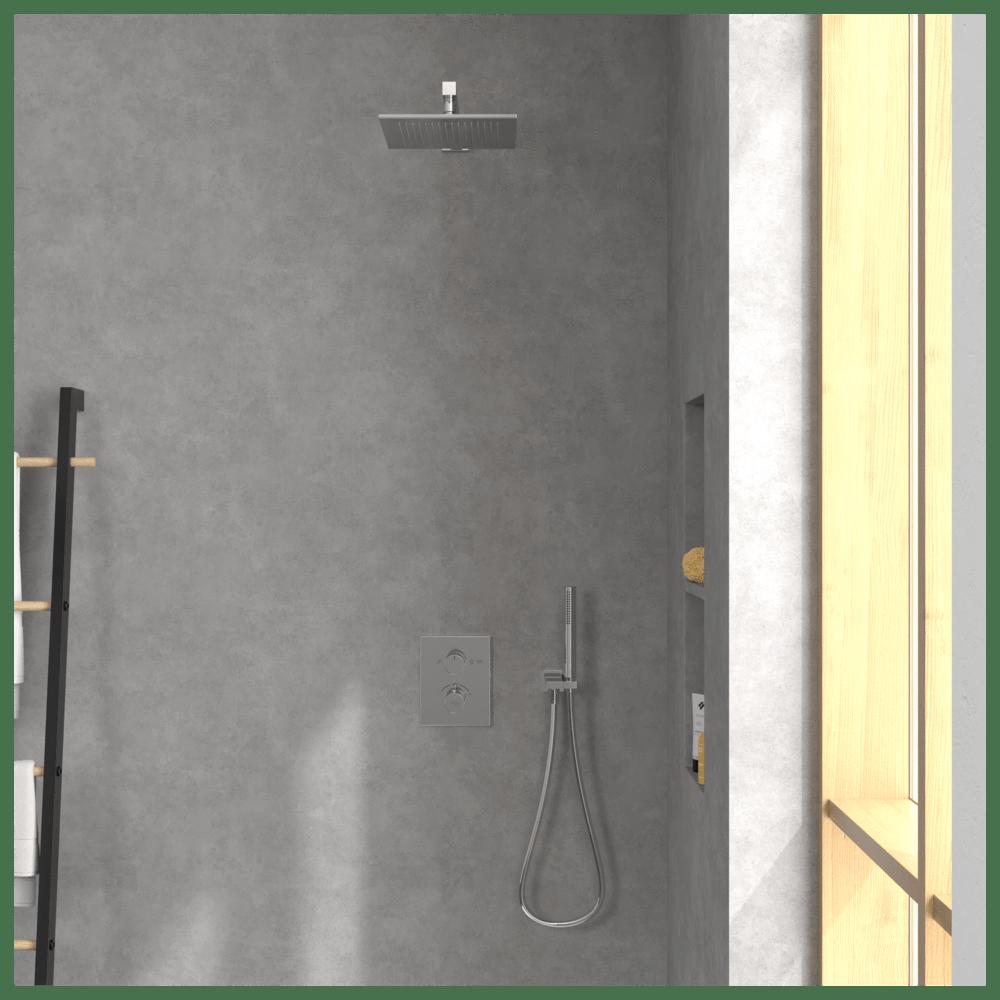 Villeroy & Boch Concealed Shower Set Villeroy & Boch Concealed Complete Shower Set with Shower Head and Handset
