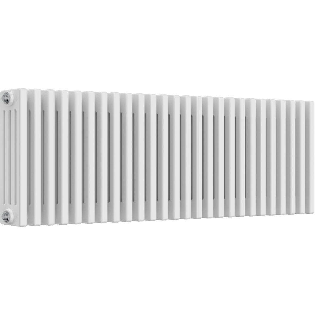 Aquarius Bathrooms Column Radiator 400mm x 1190mm Aquarius Foundry Horizontal 4 Column Radiator in White
