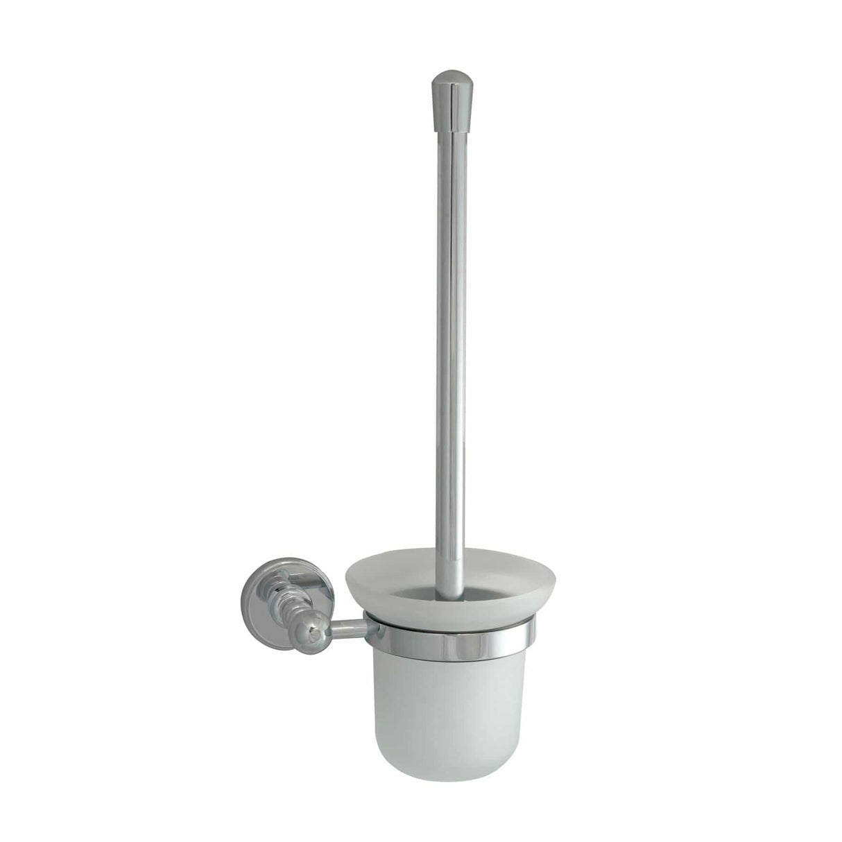 JTP Toilet Brush Chrome JTP Grosvenor Wall Mounted Toilet Brush and Holder