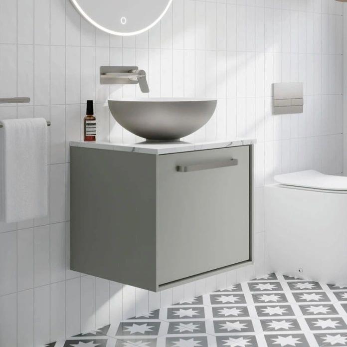 Crosswater Infinity Wall Mounted Vanity Unit with Worktop