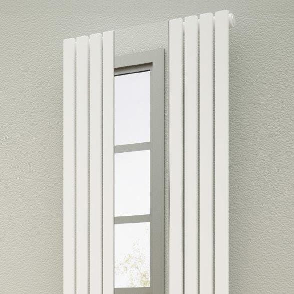 Reina Panel Radiator Reina Reflect Vertical Central Heating Radiator with Mirror