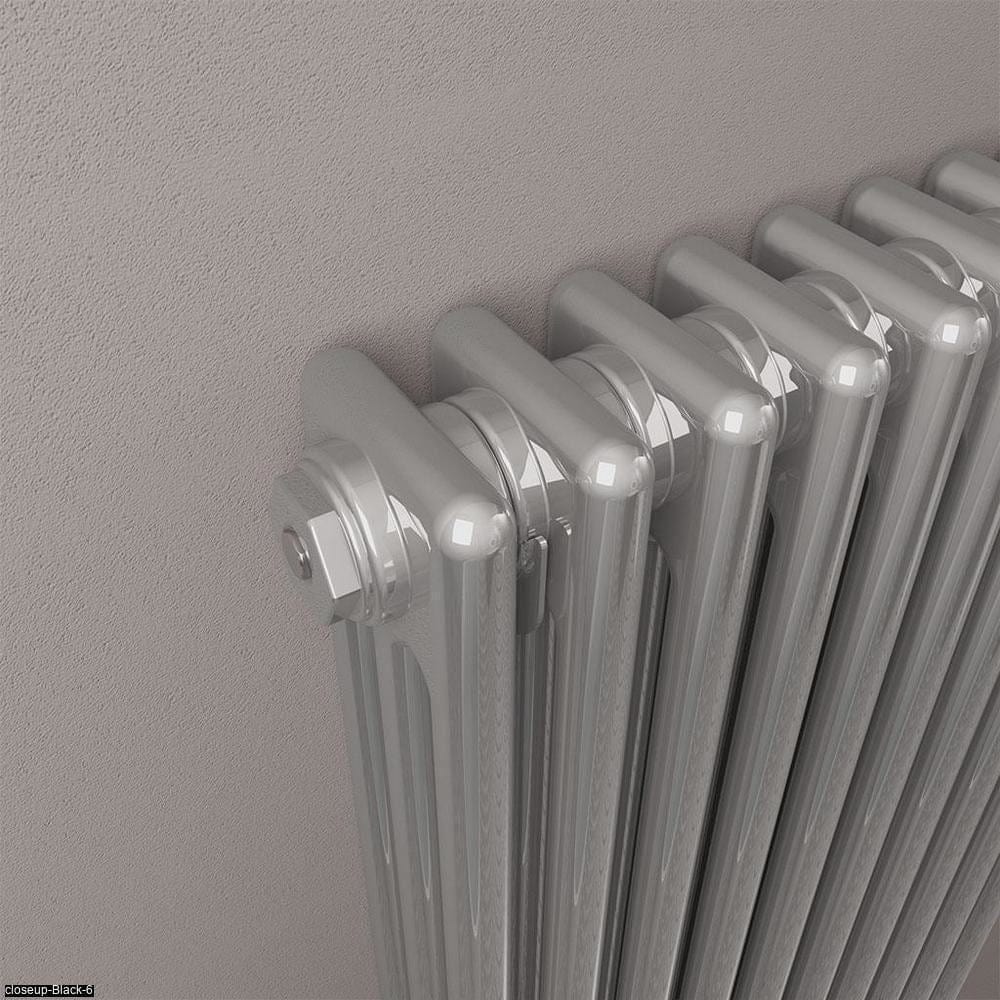 Eastbrook Column Radiator Eastbrook Rivassa Traditional 3 Column Radiator in Chrome Effect