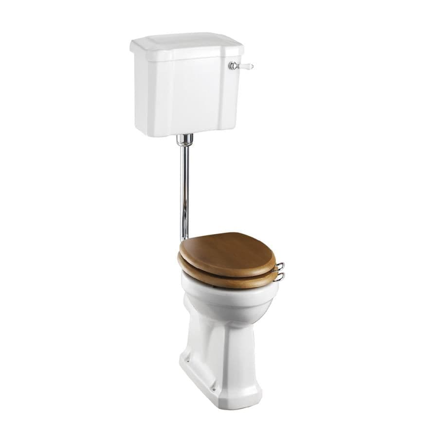 Burlington Low Level Toilet 440mm / Lever / Chrome Burlington Standard Low Level Toilet