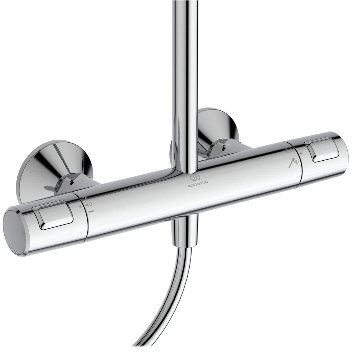 Ideal Standard Exposed Shower Set Ideal Standard Ceratherm T25+ Exposed Thermostatic Shower Valve Set with Showerhead and Handset