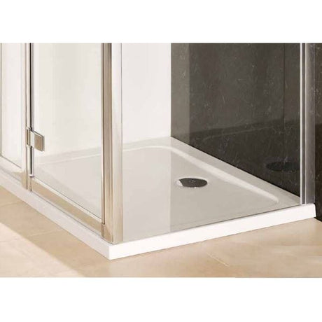 UK Bathroom Store Rectangle Shower Tray 1200 x 800mm Eastbrook Volente Stone Resin 40mm Rectangle Shower Tray with Anti Slip