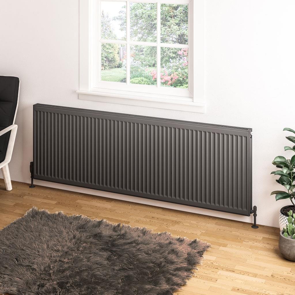 Aquarius Type 11 600 x 1800mm Aquarius Type 11 Compact Panel Radiator In Matt Anthracite