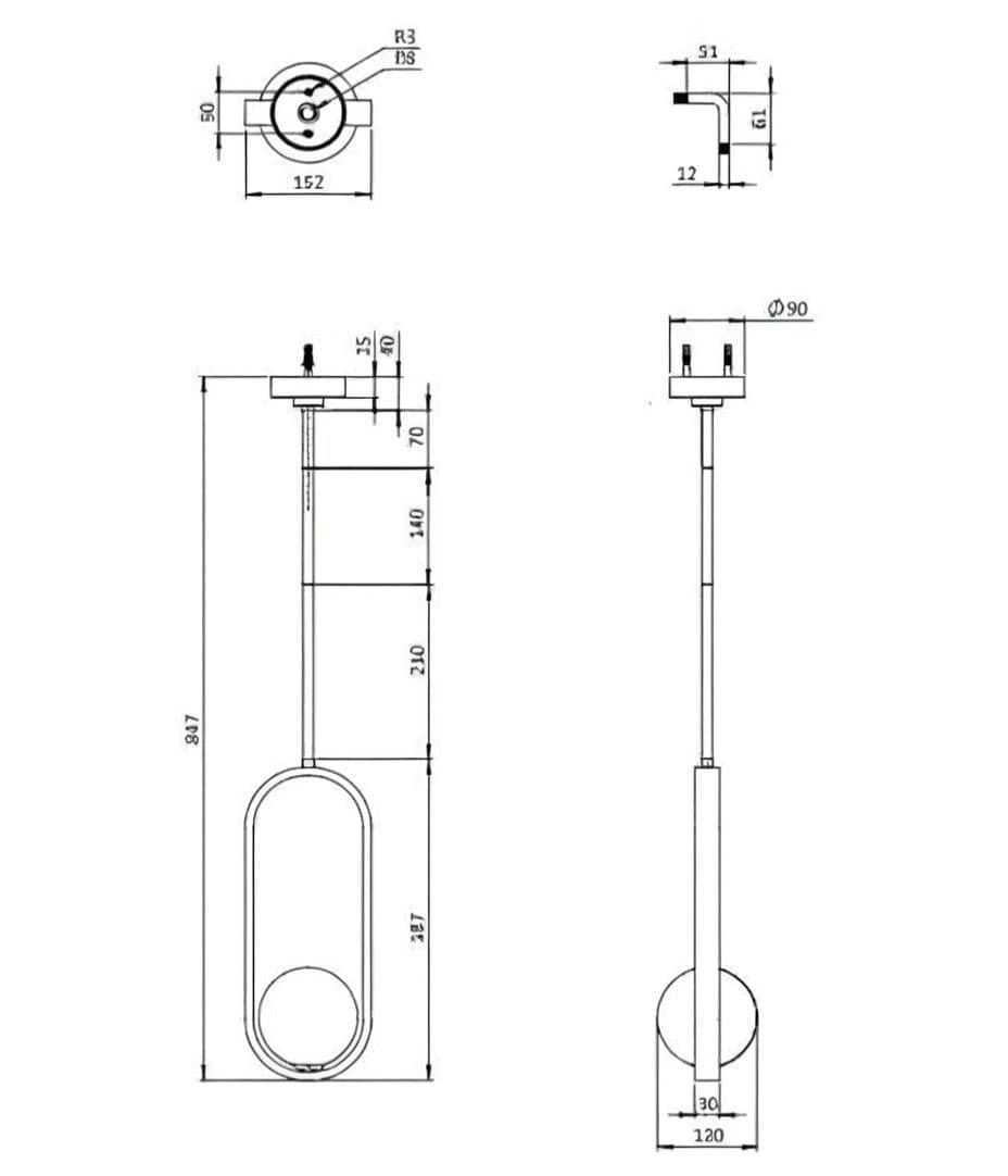 UK Bathroom Store Bathroom Lighting Crosswater Tranquil Pendant Light