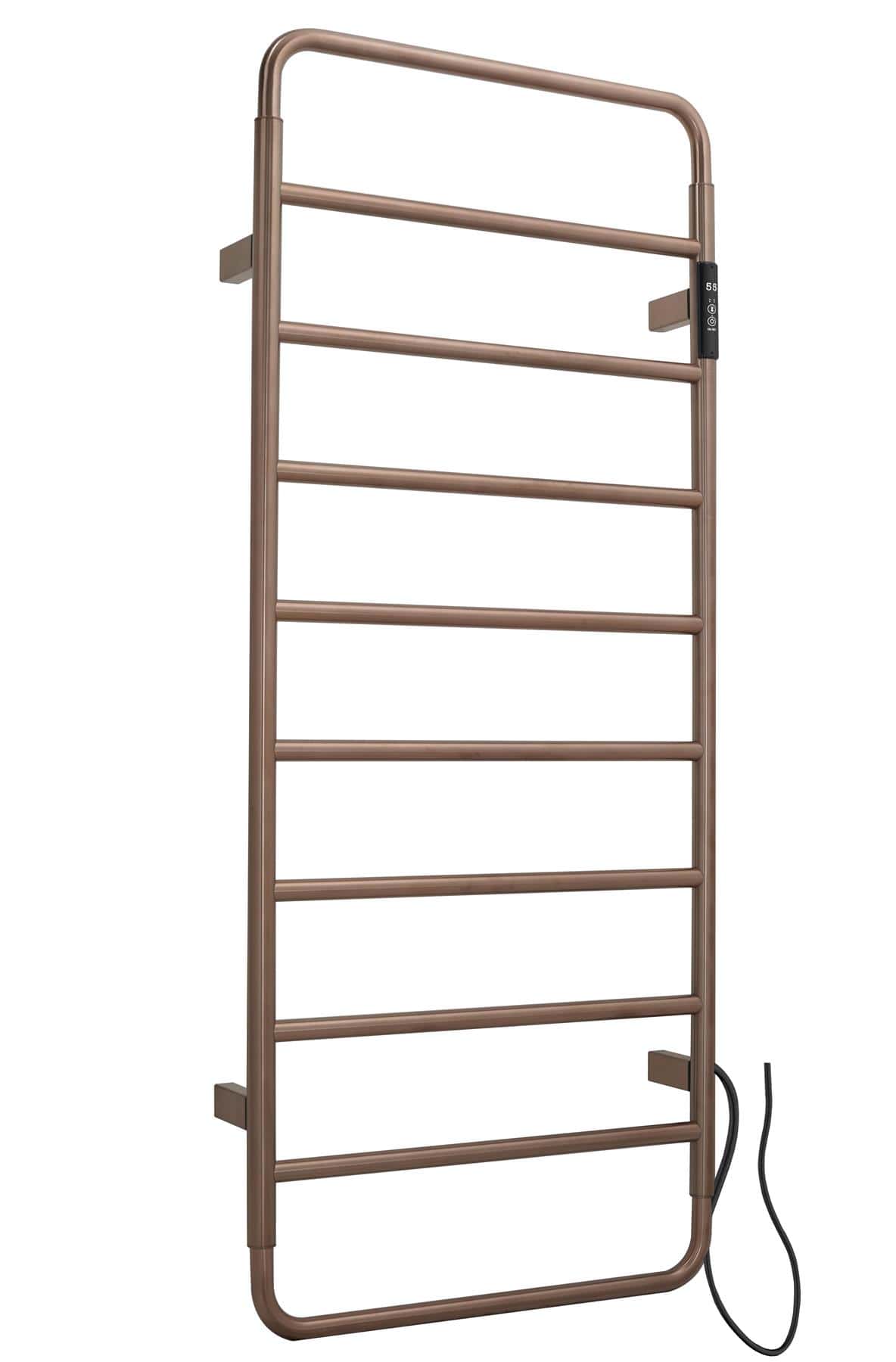 JTP Designer Towel Radiator 1130 x 475 / Brushed Bronze JTP AERO Designer Vertical Heated Towel Rail - Electric Only