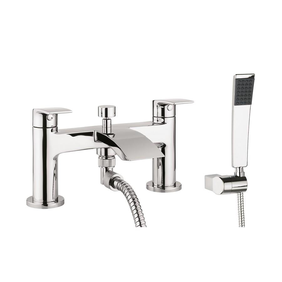 Crosswater Flow Bath Shower Mixer with Kit in Chrome