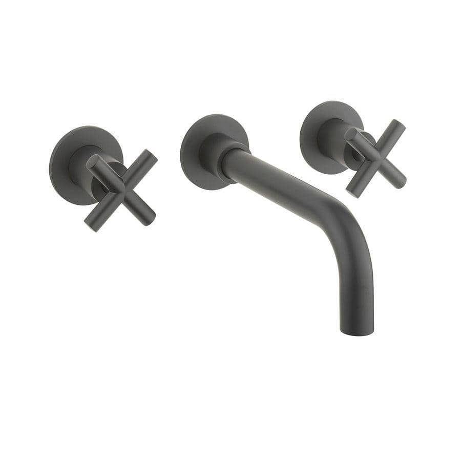 Crosswater Wall Mounted Basin Tap Crosswater MPRO Crosshead 3 Hole Wall Mounted Basin Mixer Tap