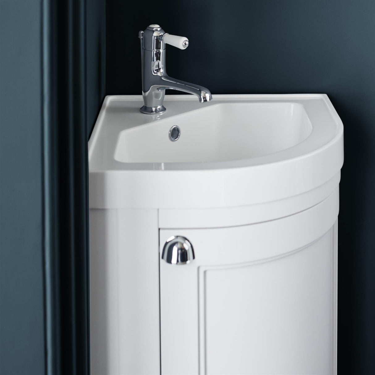 Burlington Cloakroom Vanity Unit Burlington Freestanding Corner Cloakroom Vanity Unit and Basin