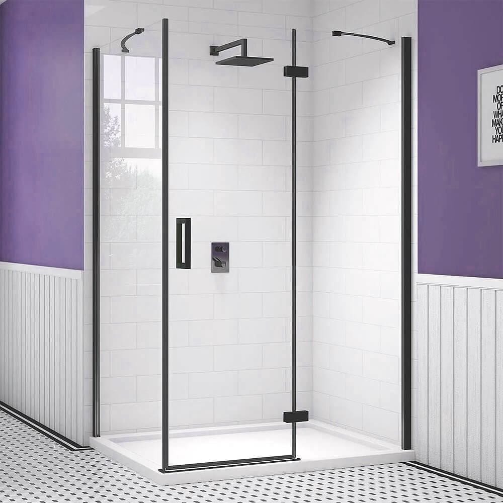 Merlyn Hinged Shower Door Merlyn Ionic Essence Frameless Hinged Shower Door and Inline Panel