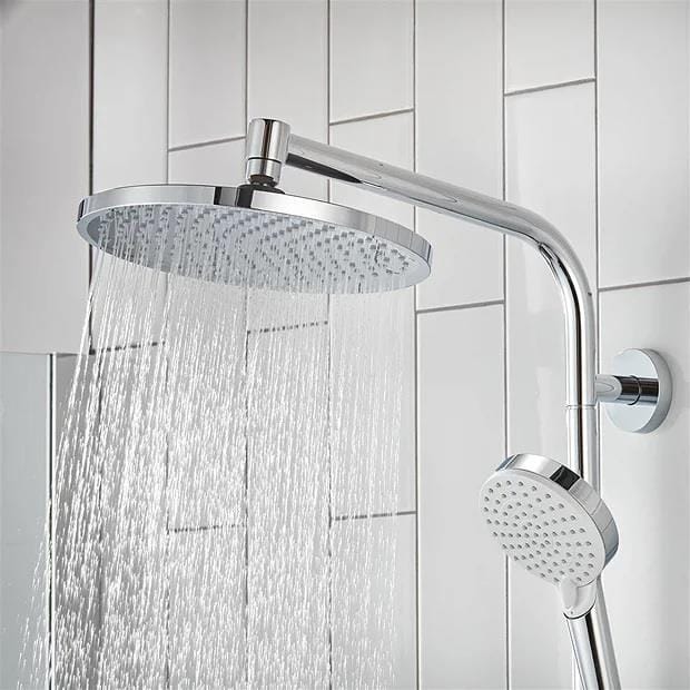 Hansgrohe Exposed Shower Set Hansgrohe Crometta S Exposed Thermostatic Shower Set with Fixed Shower Head and Handset in Chrome