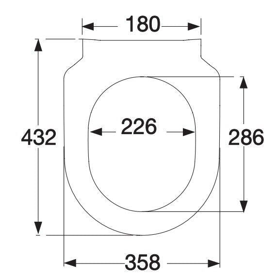 Villeroy & Boch Subway 2.0 Slimline Soft Close, Quick Release Toilet Seat in White Alpin