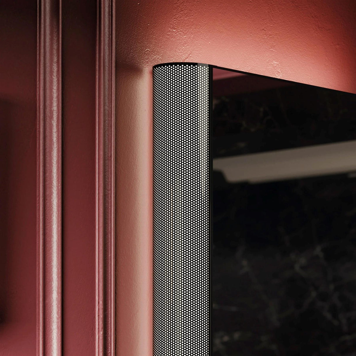 HiB Mirrored Cabinet HiB Bastille Mesh LED Mirror Cabinet