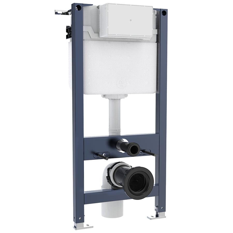 Burlington Wall Hung WC Frame Burlington WC 0.98m Support Frame with Dual Flush Concealed Cistern and Installation Kit