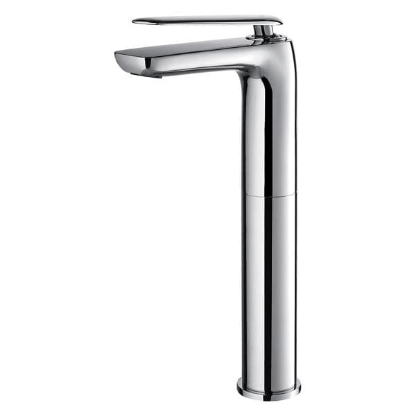 Flova Mono Basin Tap Flova Allore Tall Mono Basin Mixer Tap with Clicker Waste in Diamond Chrome