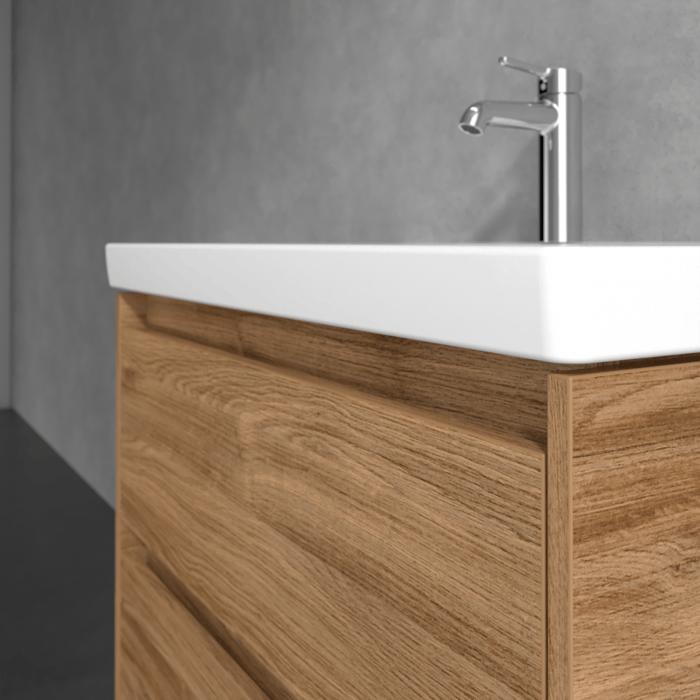 Villeroy & Boch Wall Mounted Vanity Unit Villeroy & Boch Skyla Wall Mounted 800mm Two Drawer Vanity Unit with Basin