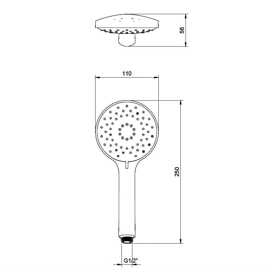 UK Bathroom Store Concealed Shower Set Villeroy & Boch Concealed Complete Shower Set with Shower Head and Handset