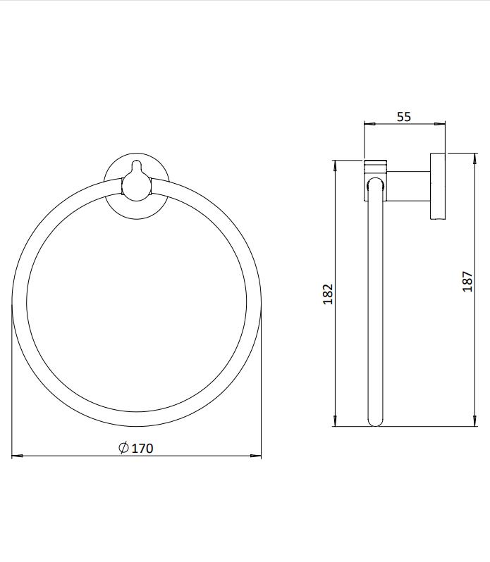 Britton Towel Ring Britton Hoxton 2.0 Towel Ring