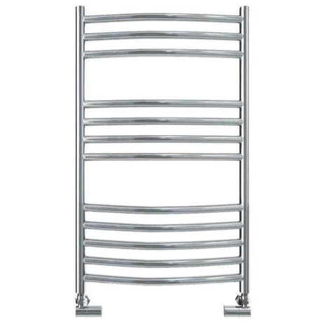 Vogue Ladder Rail 800 x 500 / Central Heating Vogue Kerve Curved Ladder Rail in Polished Stainless Steel