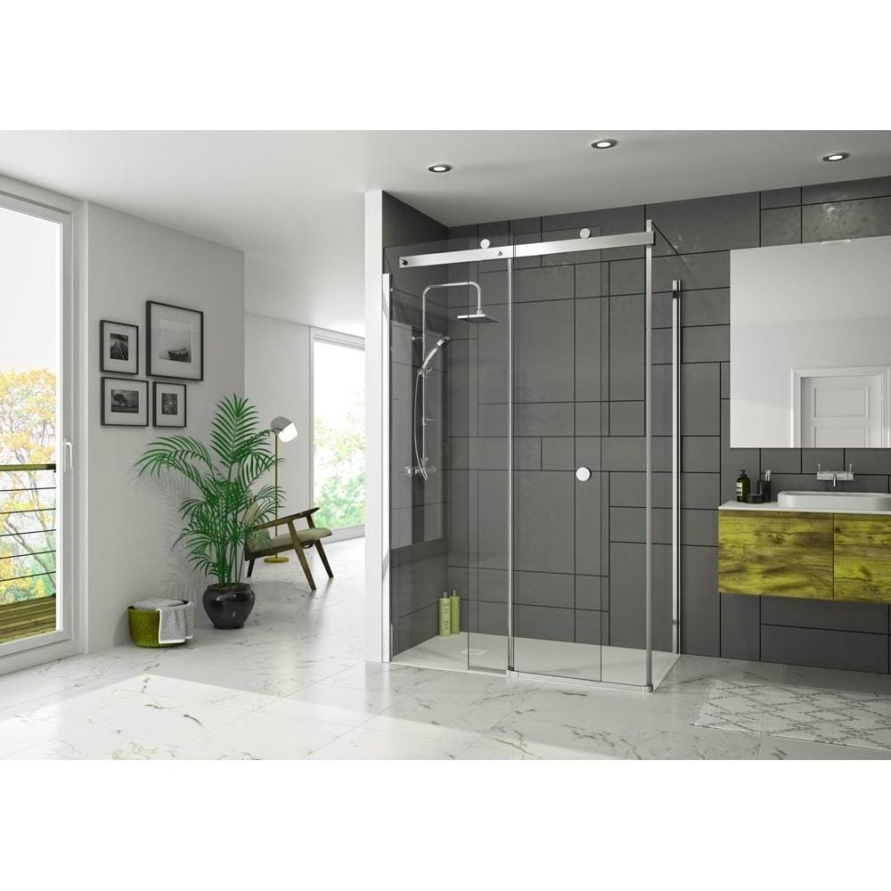 Merlyn Slding Shower Door Merlyn Series 10 Sliding Shower Shower Door in Chrome