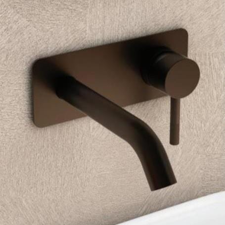 Imex Wall Mounted Basin Tap Imex Ravine 2 Hole Wall Mounted Basin Mixer Tap with Universal Clicker Waste