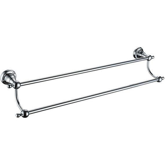 Heritage Towel Rails and Rings Heritage Holborn Double Towel Rail in Chrome