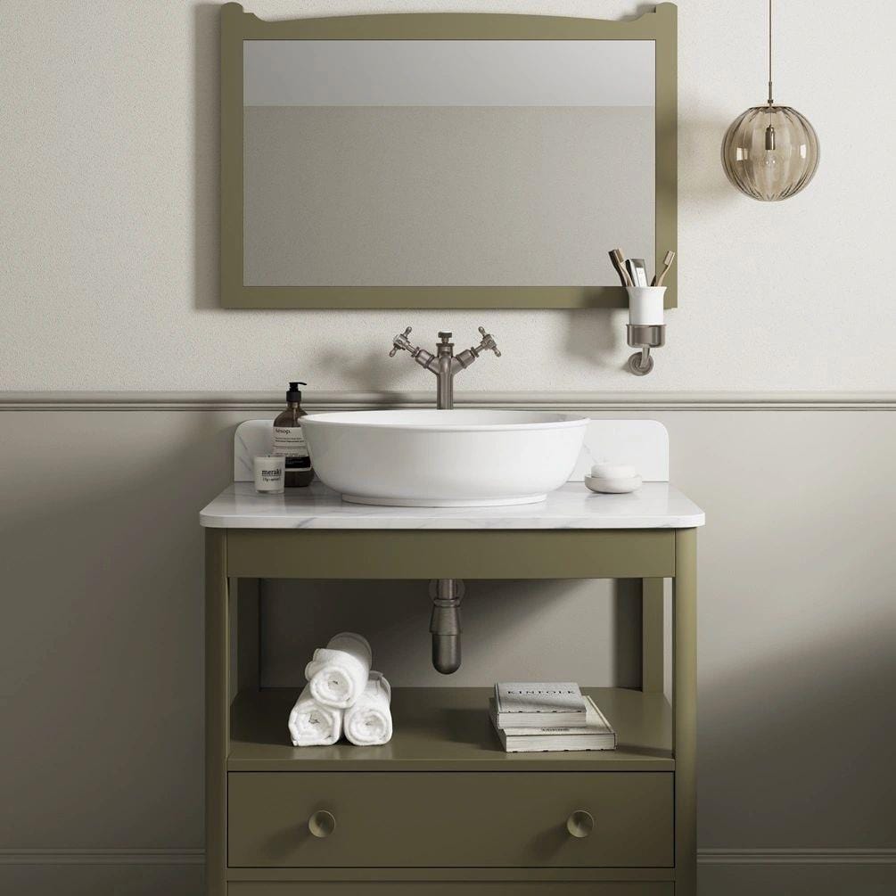 Burlington Standard Mirror 850mm / Carlyle Green Burlington Guild Mirror