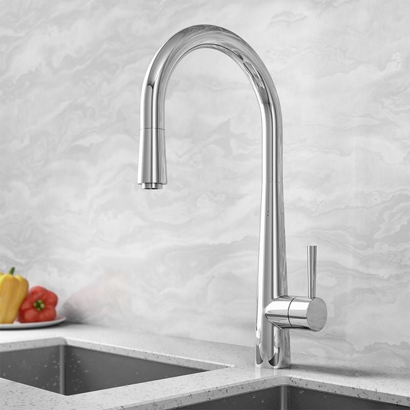 Aquarius Kitchen Tap Chrome Aquarius TrueCook - Series 9 - Pullout Single Lever Kitchen Mixer Tap
