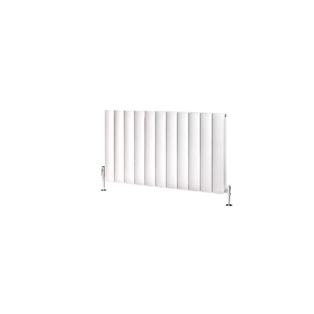 Eastbrook Panel Radiator Eastbrook Guardia Straight Horizontal Aluminium in Matt White