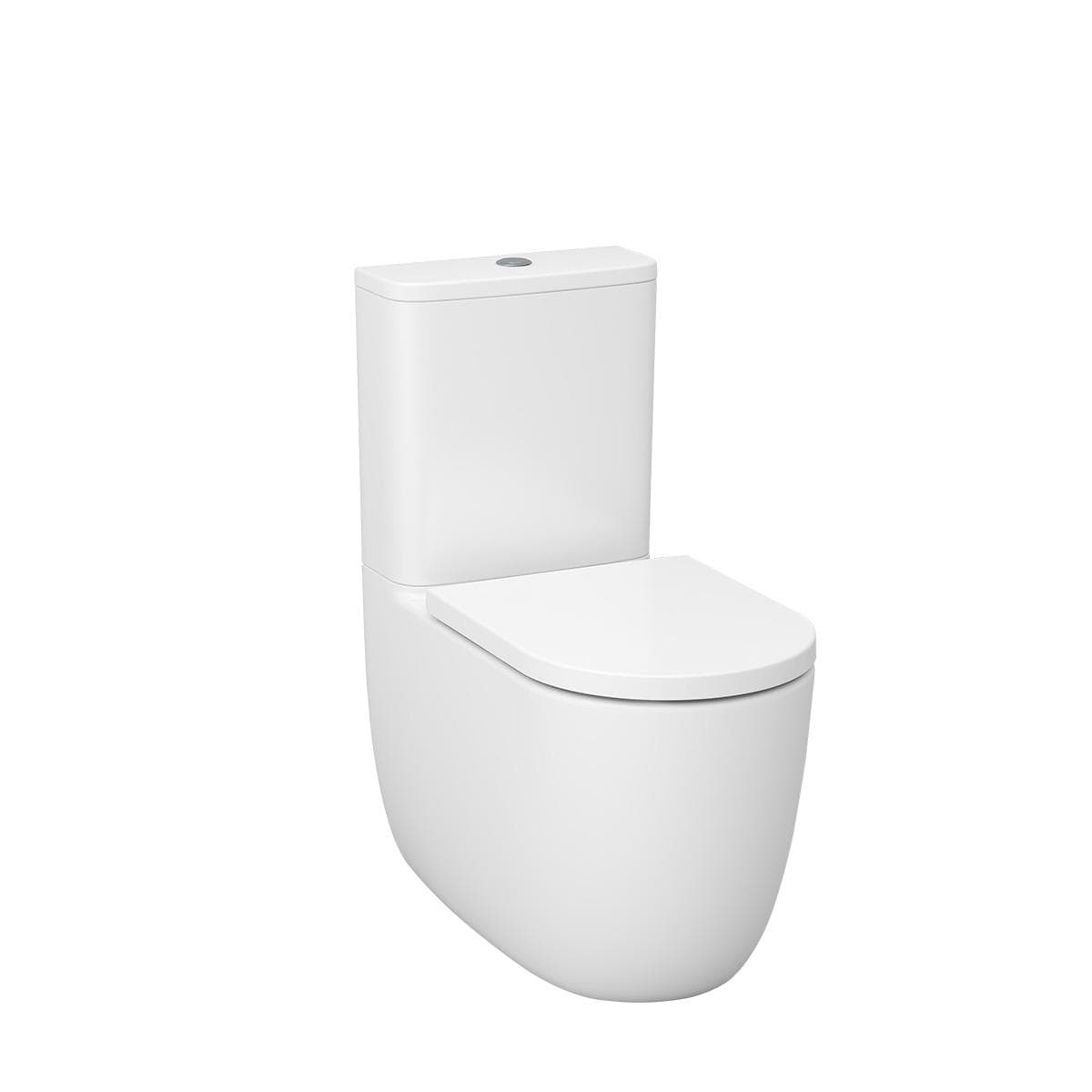 Imex Close Coupled Toilet Imex Luna Rimless UltraVortex Close Coupled Toilet with Soft Close Seat