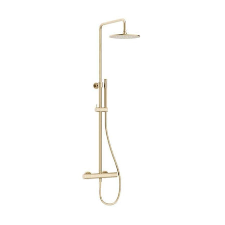 Crosswater Exposed Shower Set Brushed Brass Crosswater Central Thermostatic Multifunction Shower Kit