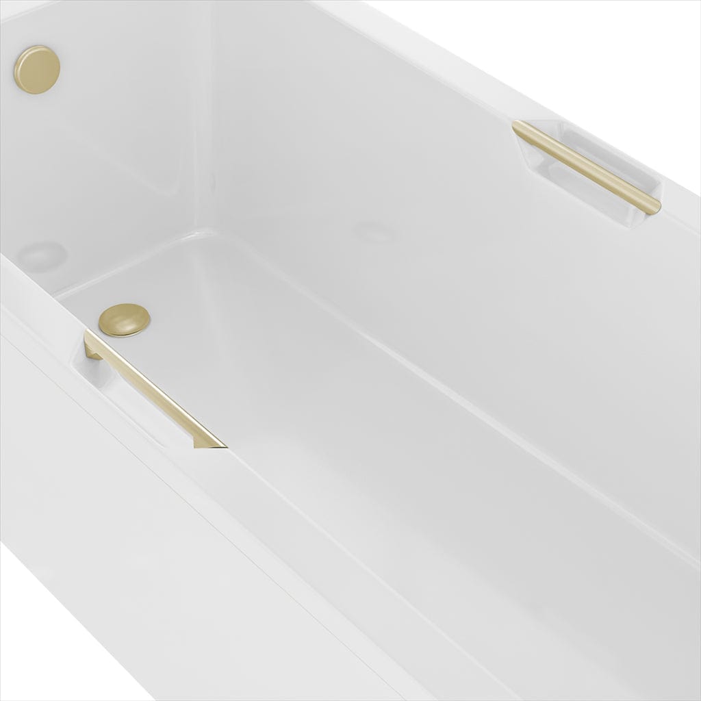 Eastbrook Bath Accessories Brushed Brass Eastbrook Portland Twin Hand Grips