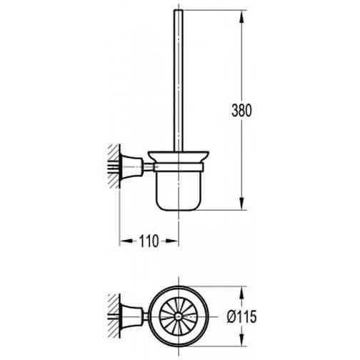 Flova Toilet Brush Holder Flova Liberty Toilet Brush And Holder