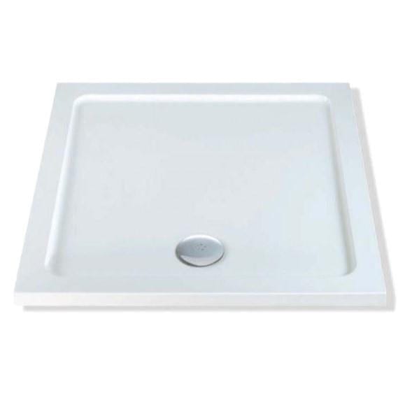 Aquarius Square Shower Tray 700 x 700mm Aquarius Vital Stone Resin Square Shower Tray