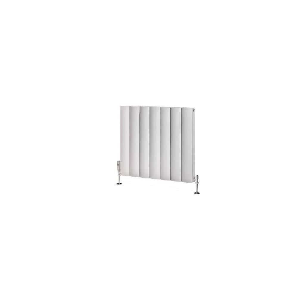 Eastbrook Panel Radiator Eastbrook Guardia Straight Horizontal Aluminium in Matt White