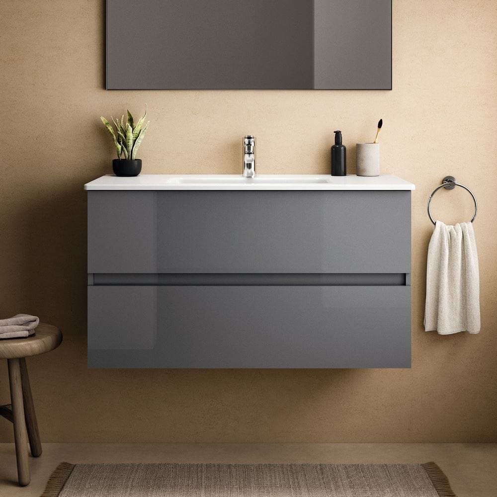 Ideal Standard Wall Mounted Vanity Unit Ideal Standard Eurovit+ Wall Mounted Vanity Unit with 2 Drawers