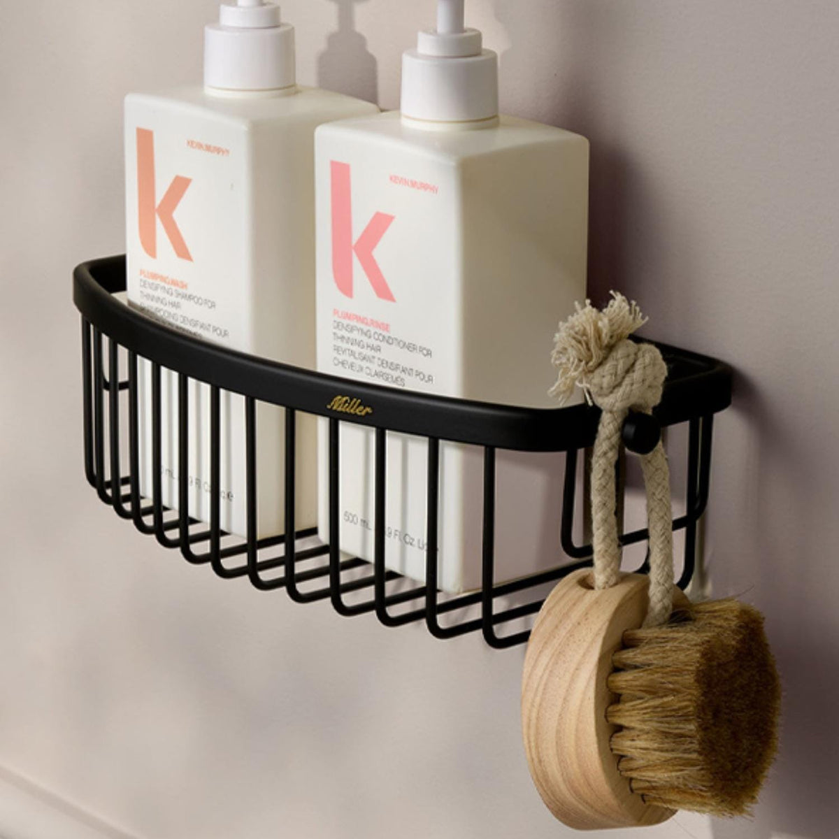 Miller Signature D-Shaped Wire Shower Basket